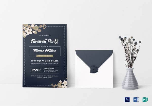 farewell party template microsoft word